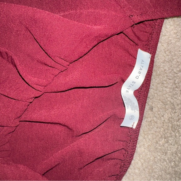 Altar'd State red Ruffle Mini Dress - Picture 3 of 4